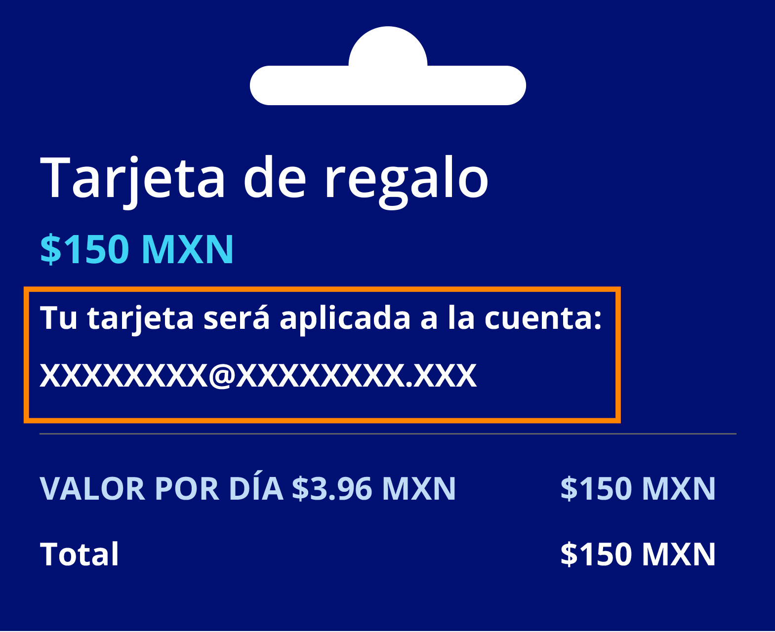 Tarjeta de regalo